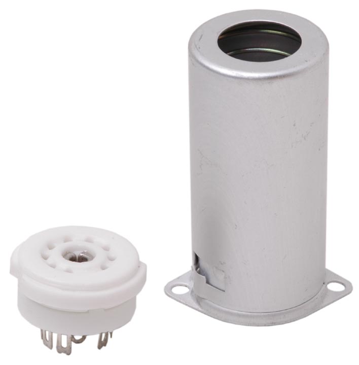 Ceramic 9 pin valve Socket & Shield